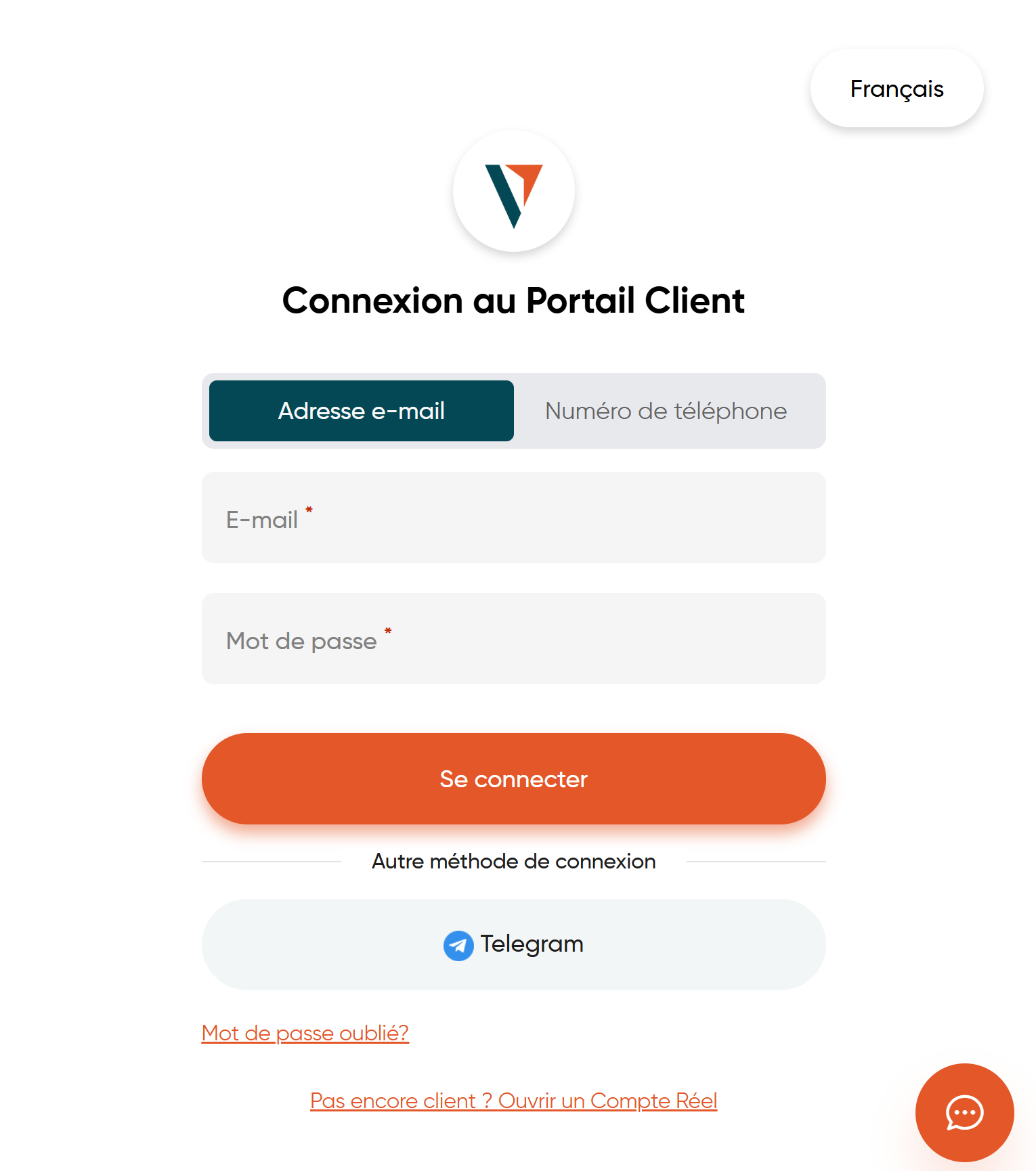 Étape 2 - Connexion au Portail Client