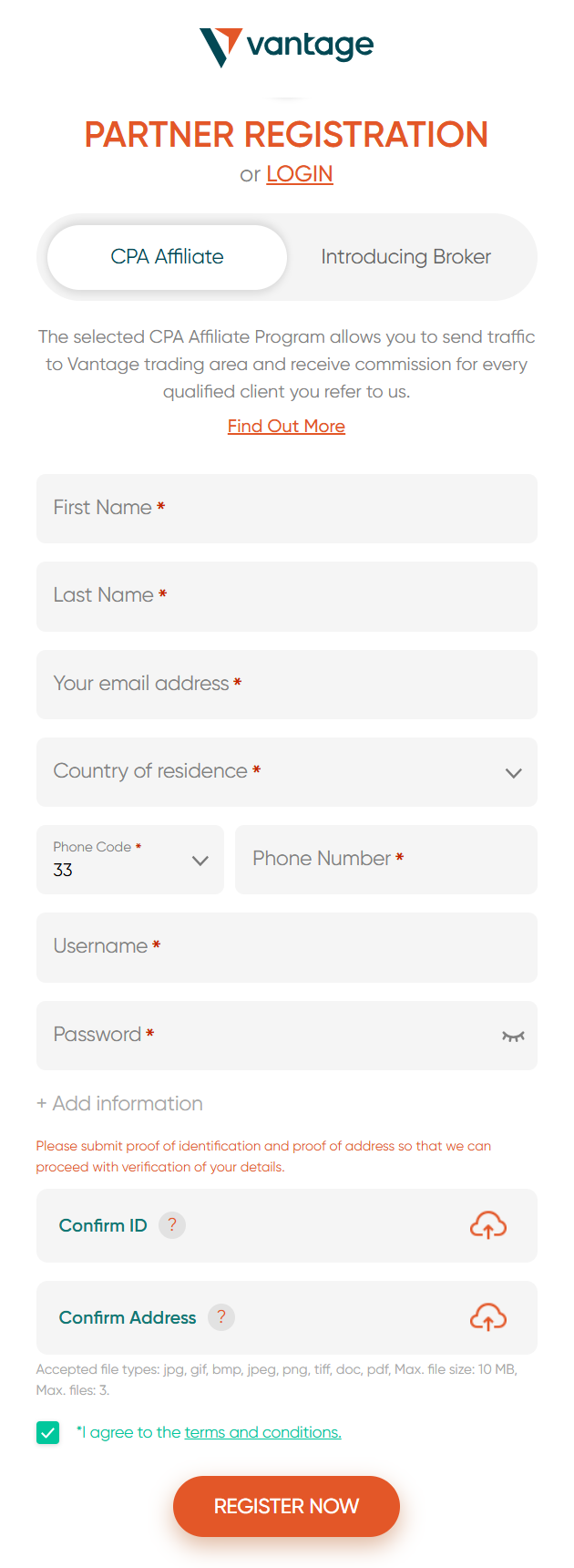 Étape 1 - S'inscrire comme Ambassadeur