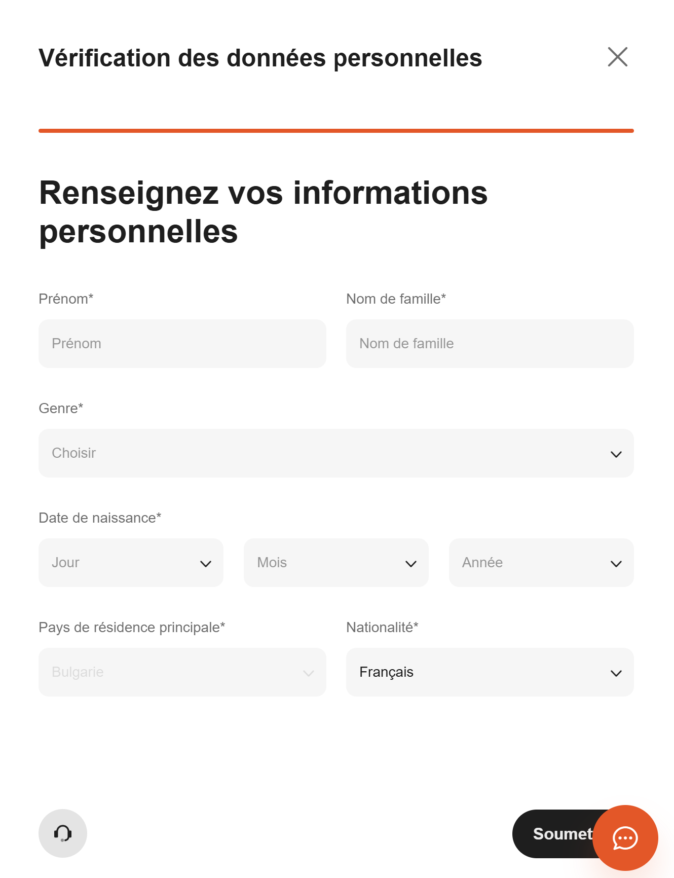 Étape 4 - Renseignez vos informations personnelles